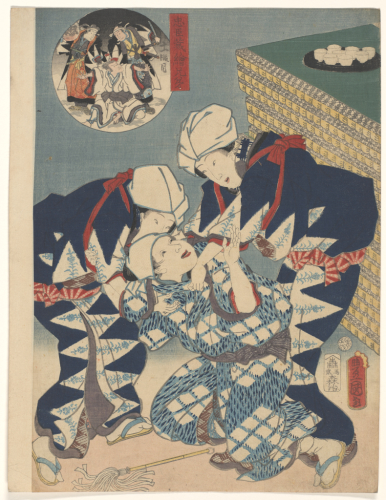 Utagawa%20Kunisada%20as%20Toyokuni%20III%2C%20%3Cb%3E%3Ci%3E%20Act%20XI%3A%20The%20storming%20of%20Moronao%27s%20mansion%2C%20from%20the%20series%20Pictorial%20Siblings%20to%20The%20Treasury%20of%20Loyal%20Retainers%3C%2Fi%3E%3C%2Fb%3E%2C%201859%2C%20%26%23244%3Bban%20nishiki-e%20%28color%20woodblock%20print%29%20with%20embossing%2C%20Gift%20of%20Mrs.%20Eugene%20Rockey%2C%20public%20domain%2C%2077.37.10
